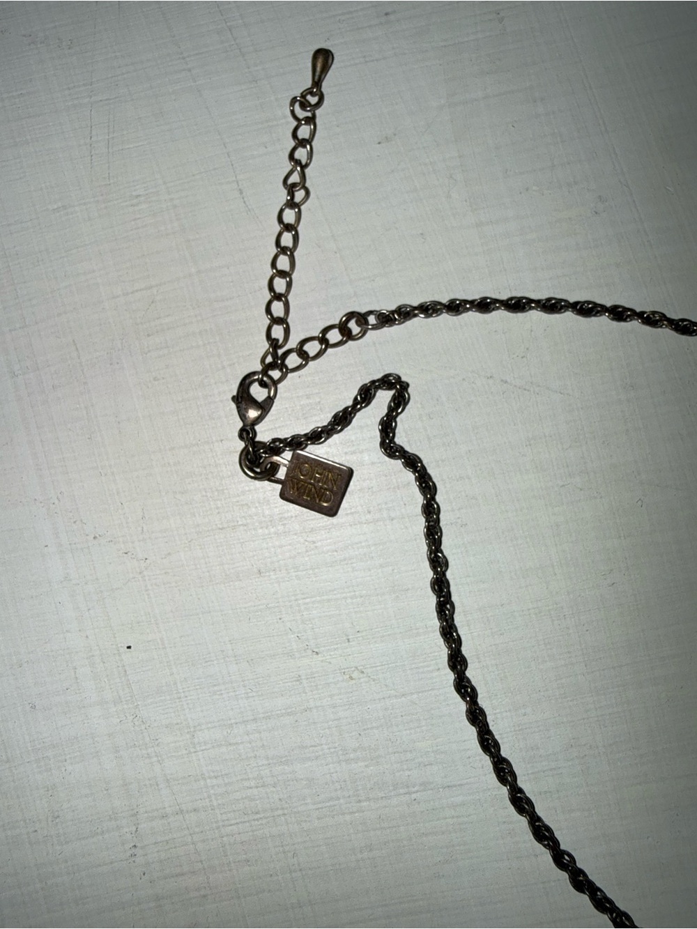 Initial 'B' Pendant Necklace with Pearl Accent - Silver - Picture 2 of 2